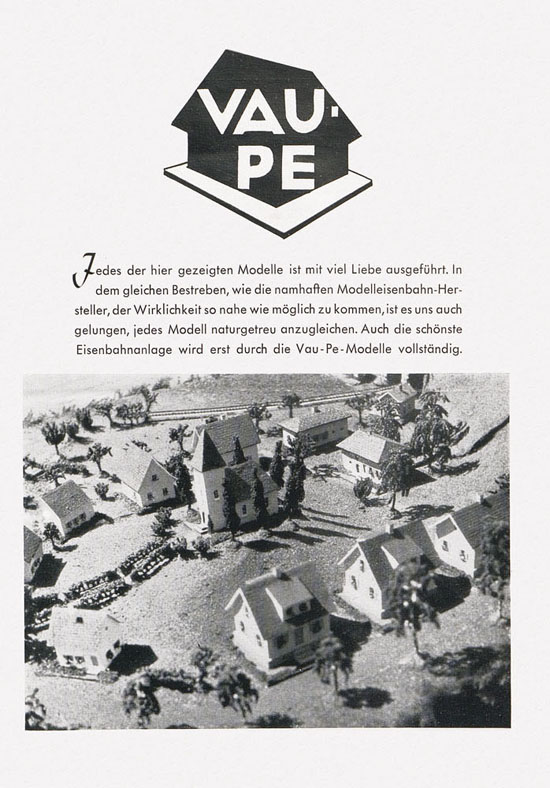 Vau-Pe Faltblatt 1954