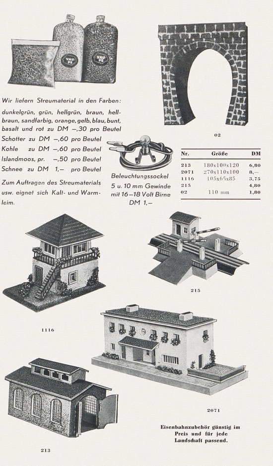 Vau-Pe Faltblatt 1957