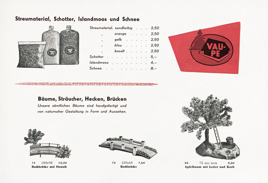 Vau-Pe Modelle 1958