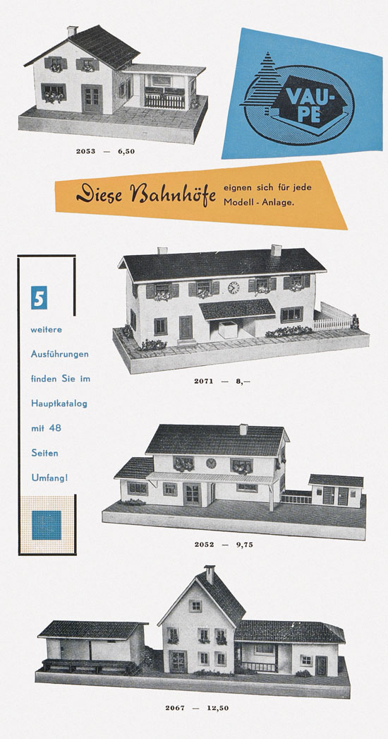 Vau-Pe Modellauswahl 1959