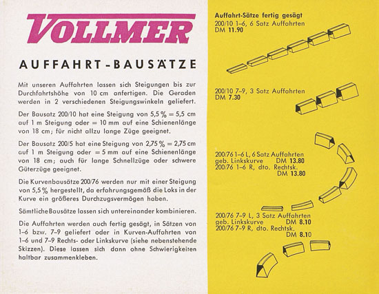 Vollmer Katalog 1957