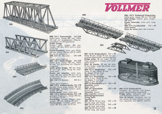 Vollmer Katalog 1959