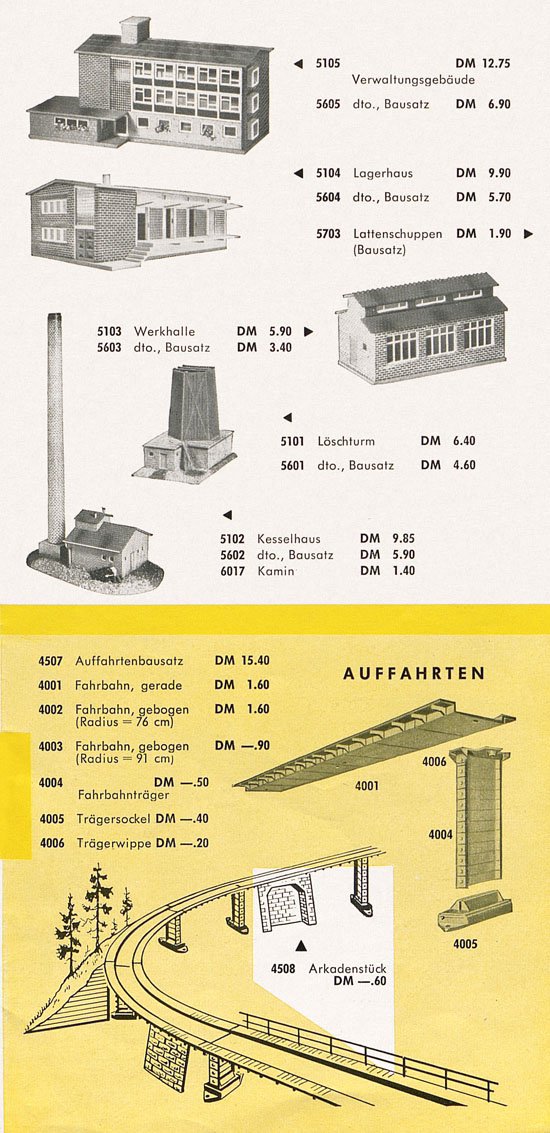 Vollmer Faltblatt Neuheiten 1961