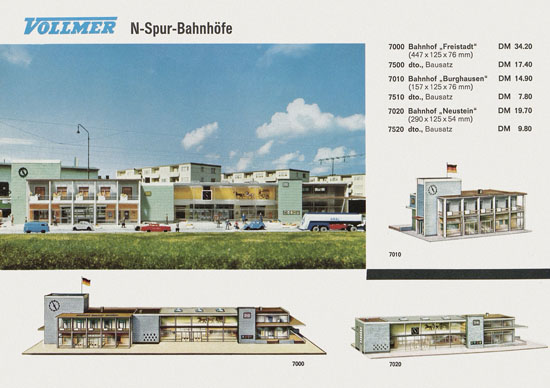 Vollmer Katalog Spur N 1967-68