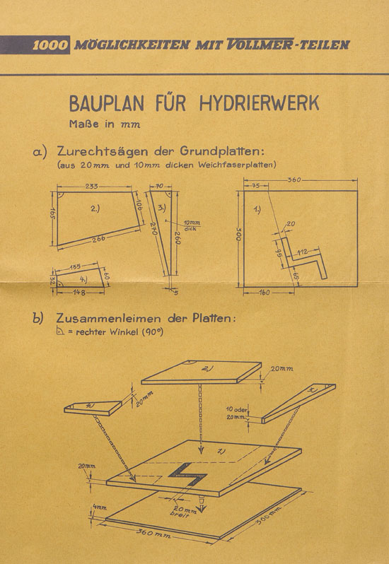 Vollmer 1000 Möglichkeiten Hydrierwerk 1960