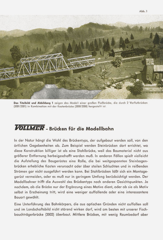 Vollmer 1000 Möglichkeiten Brücken 1962