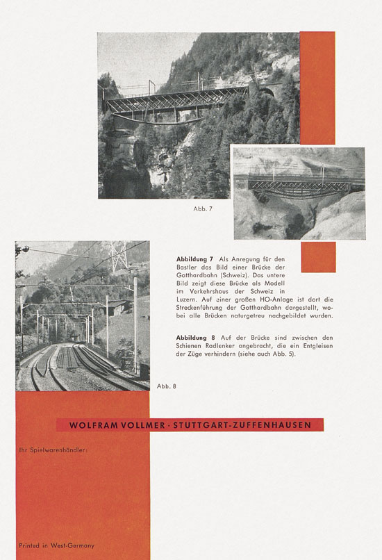 Vollmer 1000 Möglichkeiten Brücken 1962