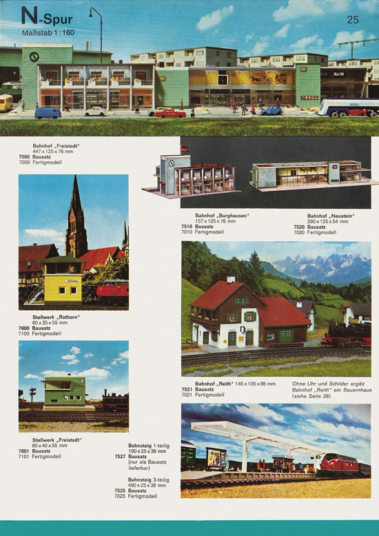 Vollmer Katalog Modelleisenbahn-Zubehör 1972-1973