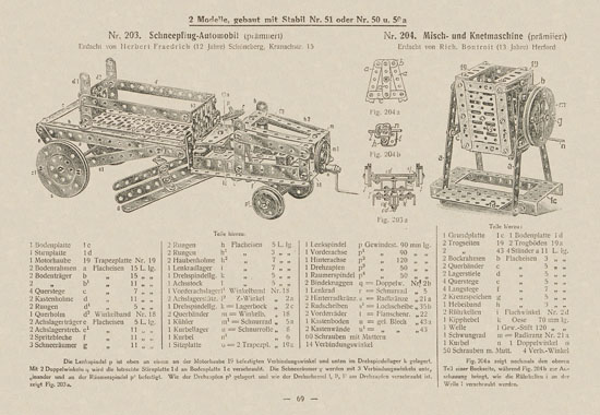 Walther Metall-Baukasten Stabil Katalog 1924