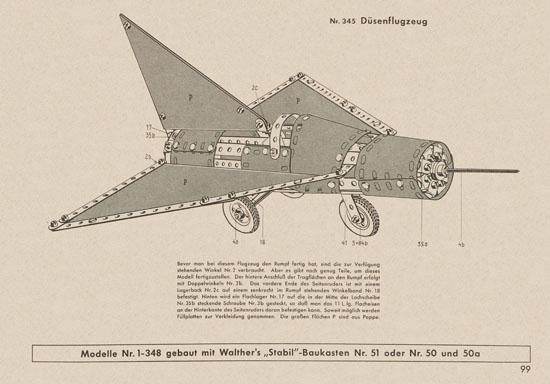 Walther Metall-Baukasten Stabil Katalog 1956