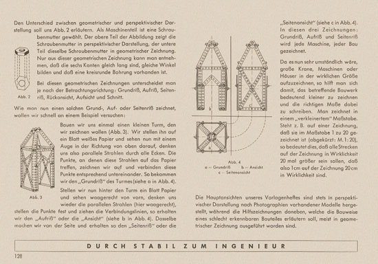 Walther Metall-Baukasten Stabil Katalog 1956