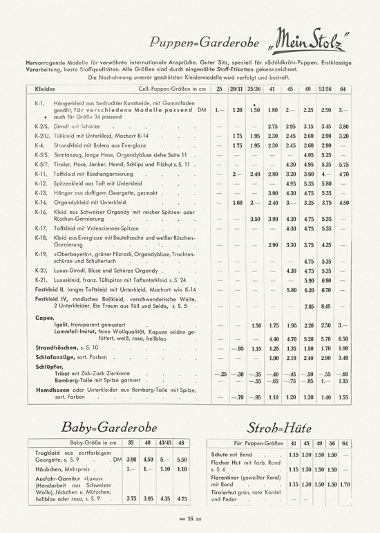 Wernicke Katalog 1953-1954