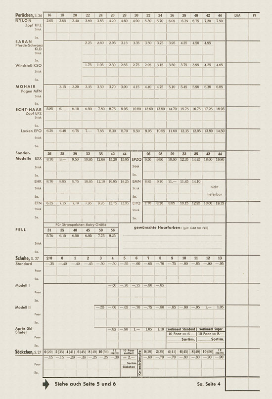 Wernicke Hauptkatalog 1962-1963