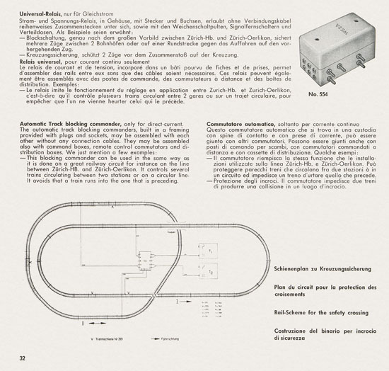 Wesa Schweizer Elektrische Modelleisenbahn Spur 13 mm Katalog 1960