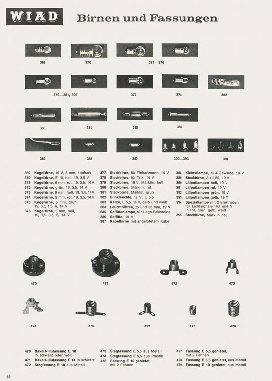 WIAD Modelle Katalog Nr. 14 1971