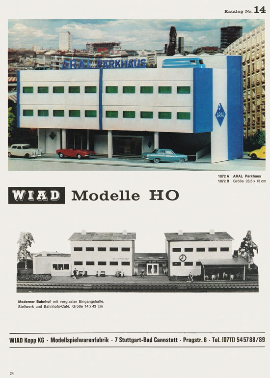 WIAD Modelle Katalog Nr. 14 1971