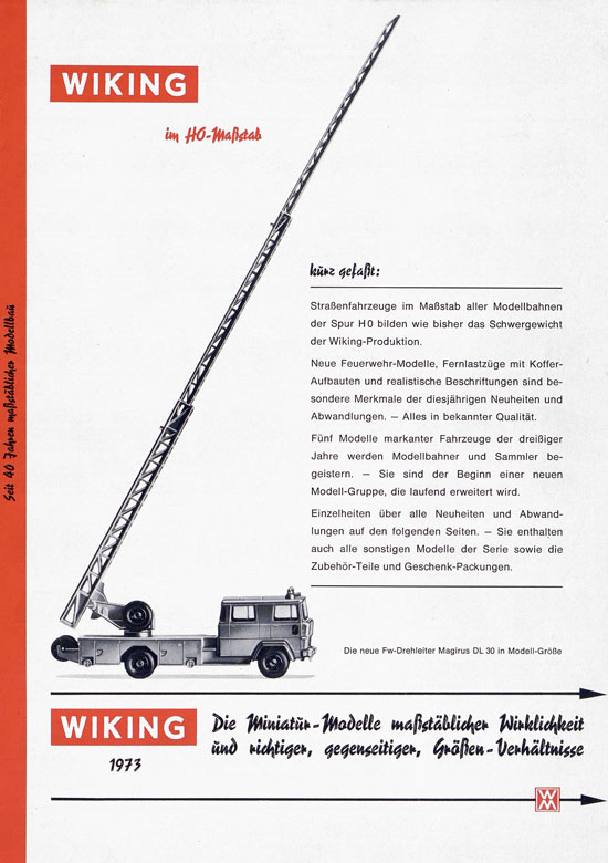 Wiking Bildpreisliste 1973
