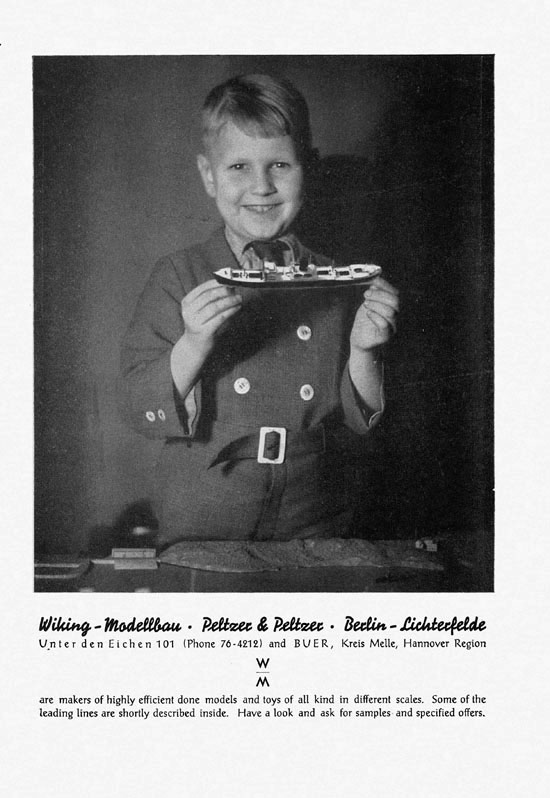 Wiking Modellbau 1950 englisch