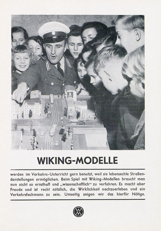Wiking Katalog 1954, Wiking Modellbau Kataloge, Preisliste 1954, Bildpreisliste 1954, Verkehrsmodelle 1954