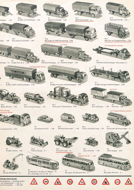 Wiking Katalog 1966, Wiking Modellbau Kataloge, Preisliste 1966, Bildpreisliste 1966, Verkehrsmodelle 1966