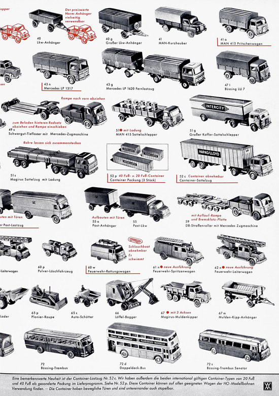 Wiking Katalog 1968, Wiking Modellbau Kataloge, Preisliste 1968, Bildpreisliste 1968, Verkehrsmodelle 1968