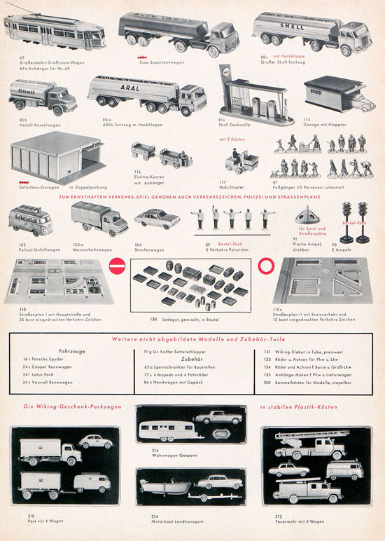 Wiking Katalog 1971, Wiking Modellbau Kataloge, Preisliste 1971, Bildpreisliste 1971, Verkehrsmodelle 1971