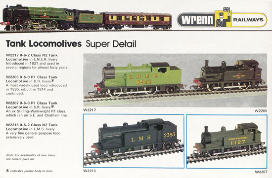 Wrenn Railways catalogue 1973