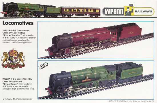 Wrenn Railways catalogue 1973