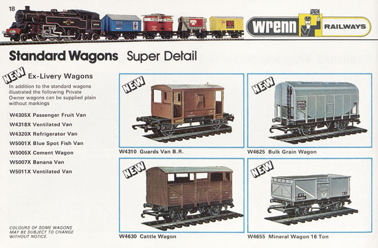 Wrenn Railways catalogue 1973