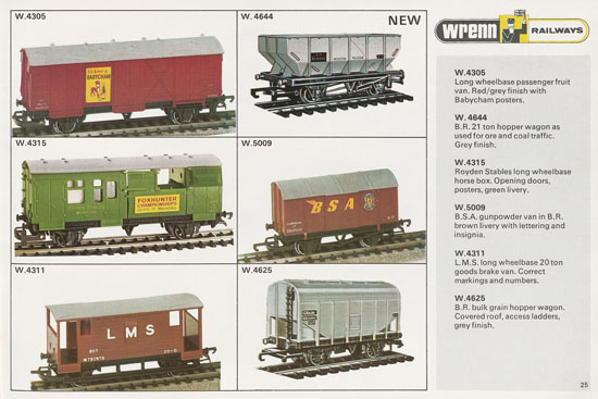 Wrenn Railways catalogue 1978