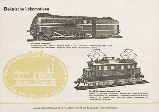 Zeuke-Bahnen Katalog 1957