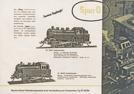 Zeuke-Bahnen Katalog 1957