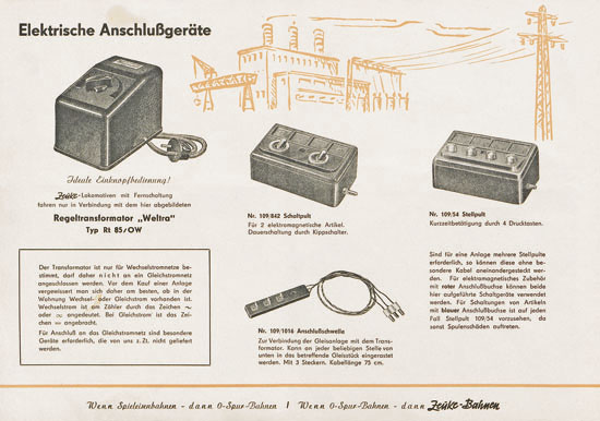 Zeuke-Bahnen Katalog 1957