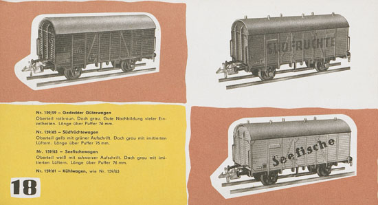 Zeuke-Bahnen Katalog 1961/1962