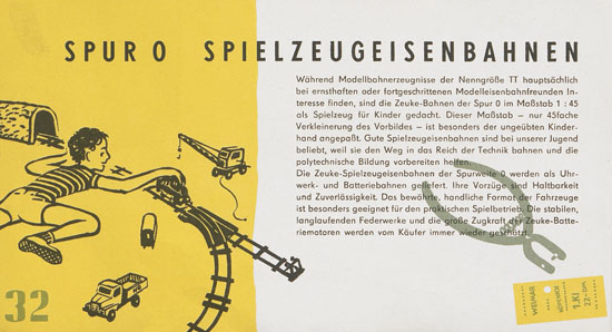 Zeuke-Bahnen Katalog 1961/1962