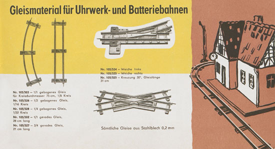 Zeuke-Bahnen Katalog 1961/1962