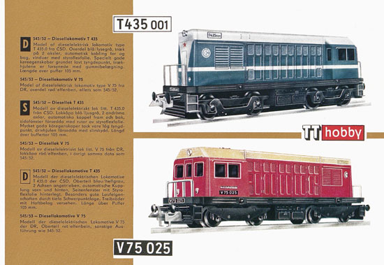 Zeuke TT-Bahnen Katalog 1967/1968