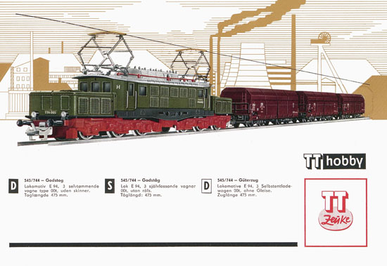 Zeuke TT-Bahnen Katalog 1967/1968