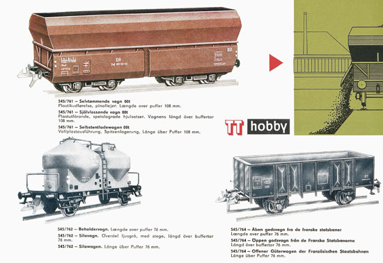 Zeuke TT-Bahnen Katalog 1967/1968