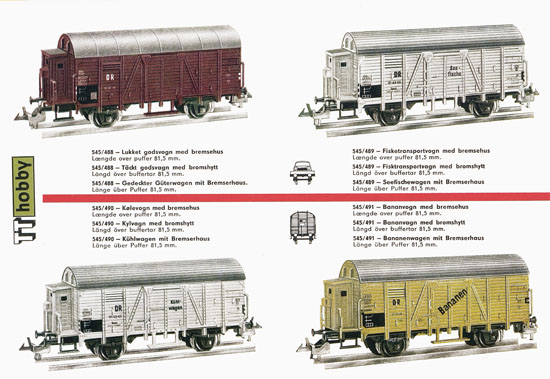 Zeuke TT-Bahnen Katalog 1967/1968