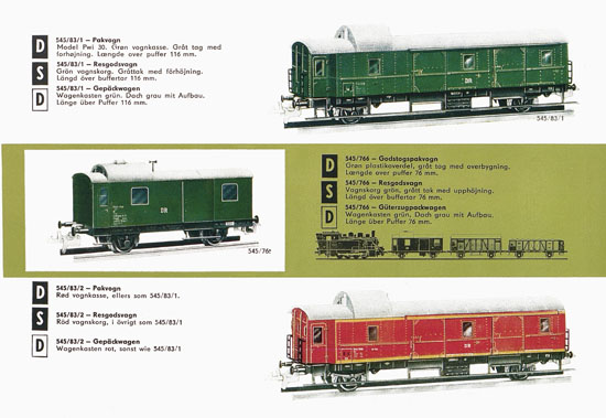 Zeuke TT-Bahnen Katalog 1967/1968