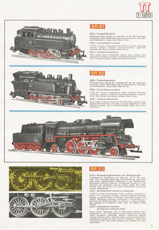 TT-Zeuke Katalog 1972/1973