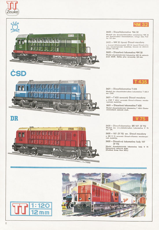 TT-Zeuke Katalog 1972/1973