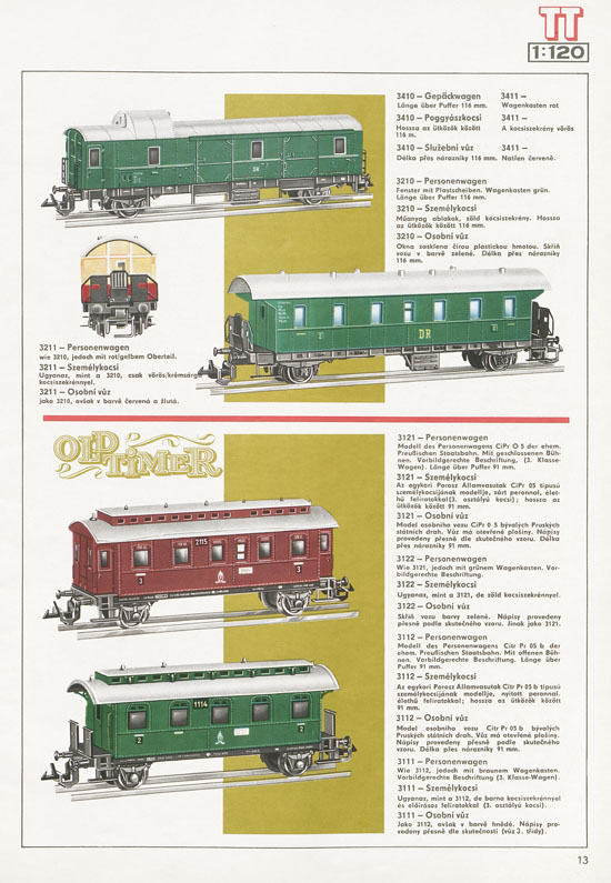 TT-Zeuke Katalog 1972/1973