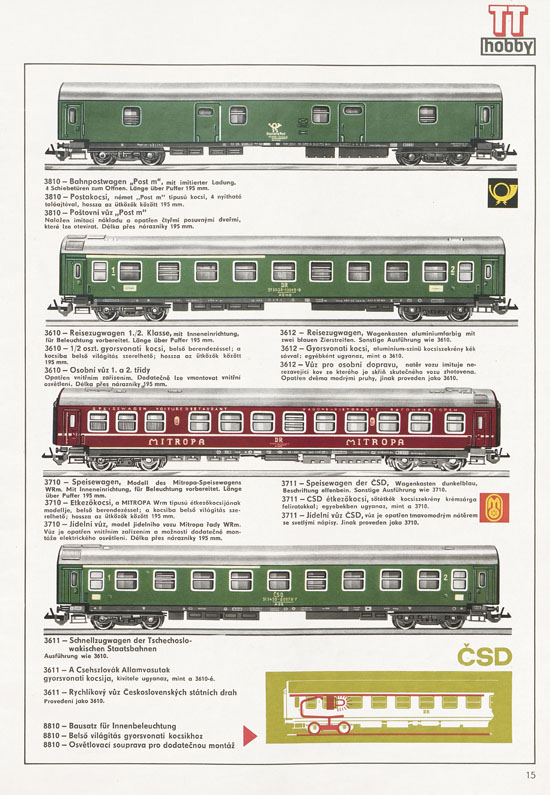 TT-Zeuke Katalog 1972/1973