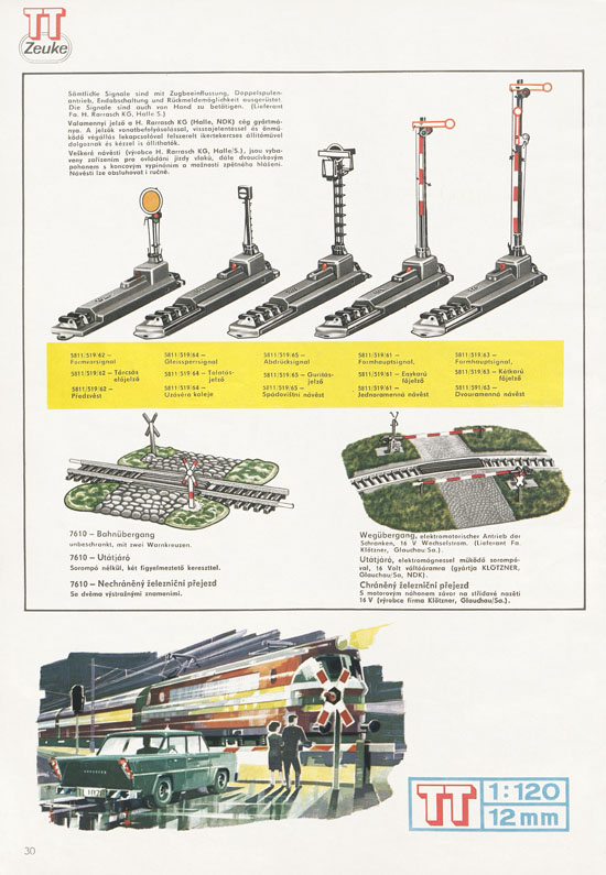 TT-Zeuke Katalog 1972/1973