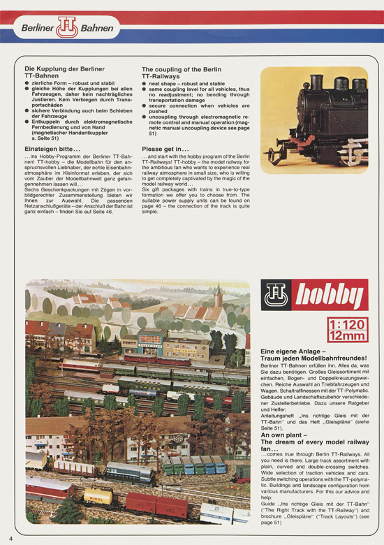 Berliner TT-Bahnen Katalog 1979