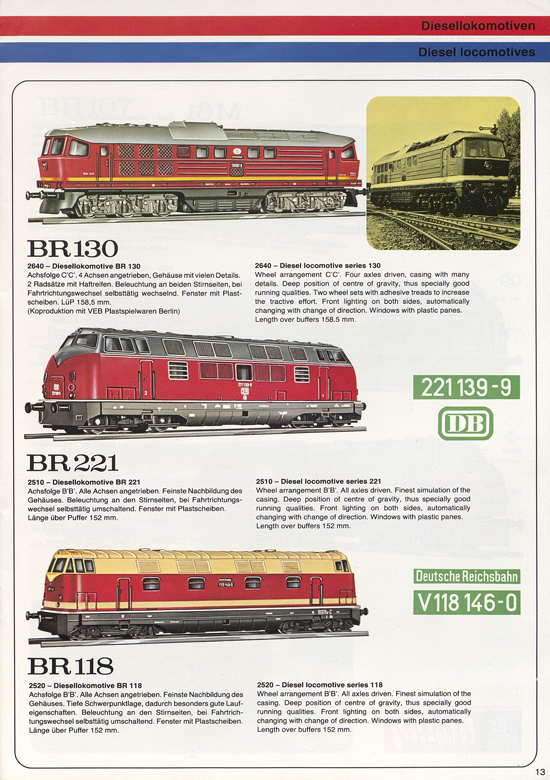 Berliner TT-Bahnen Katalog 1979