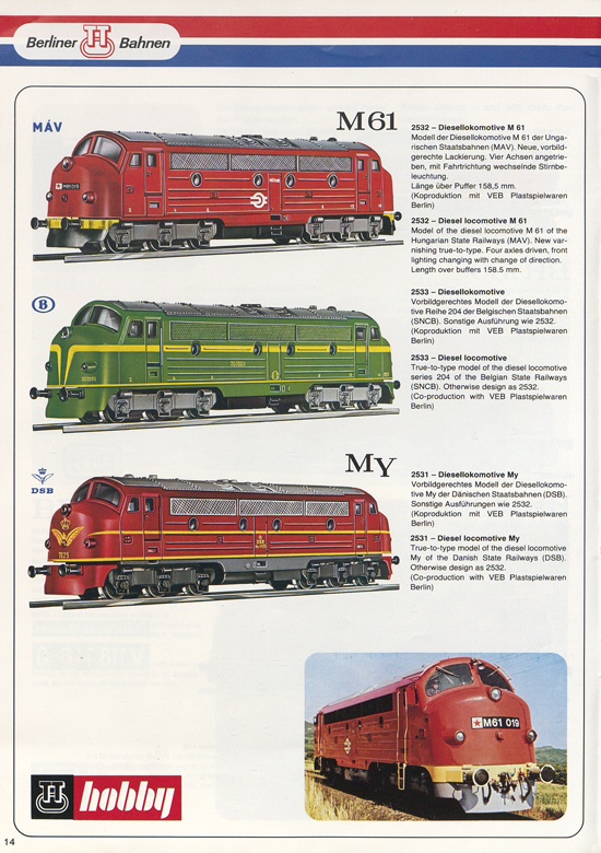 Berliner TT-Bahnen Katalog 1979