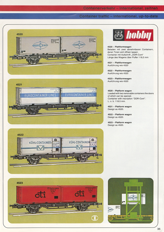 Berliner TT-Bahnen Katalog 1979